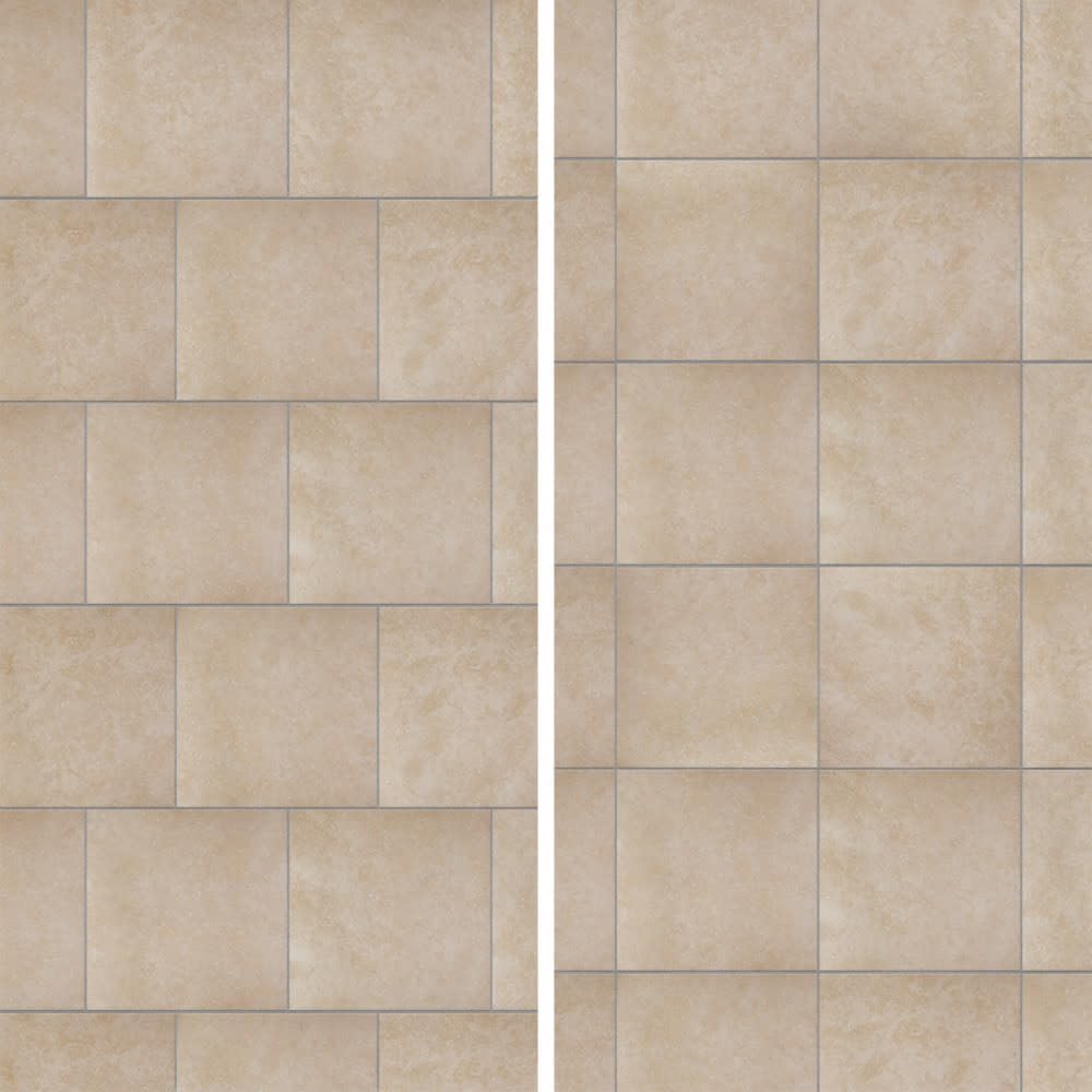 Roma Porcelain Floor and Wall Tile (Beige, Case)