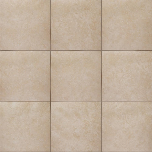Roma Porcelain Floor and Wall Tile (Beige, Case)
