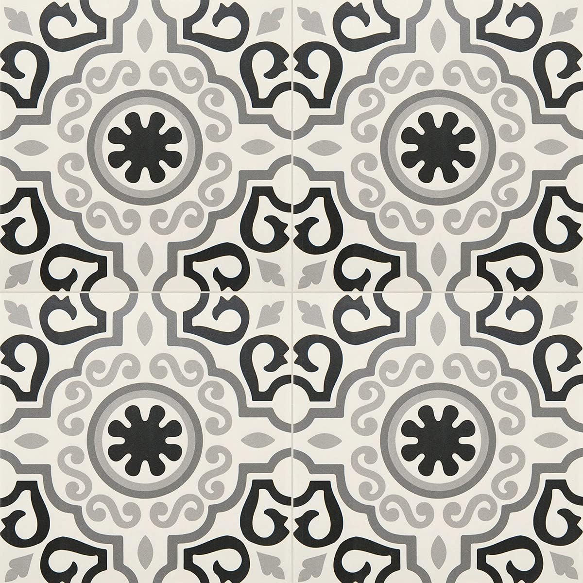 12x12 Marseille Encaustic Pattern Ceramic Tile Floor Wall (8)