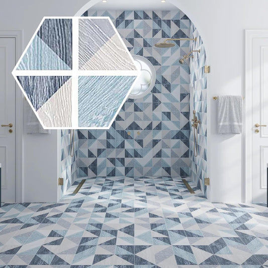 Apollo Tile 20-Pack 6.5 x 6.5-in. Blue Matte Porcelain Wall and Floor Field Tile at 5.87 sq. ft. Per Case APLEC96, Home Improvement Wall Decor Porcelain Tile for Bathroom Decor and Kitchen Decor